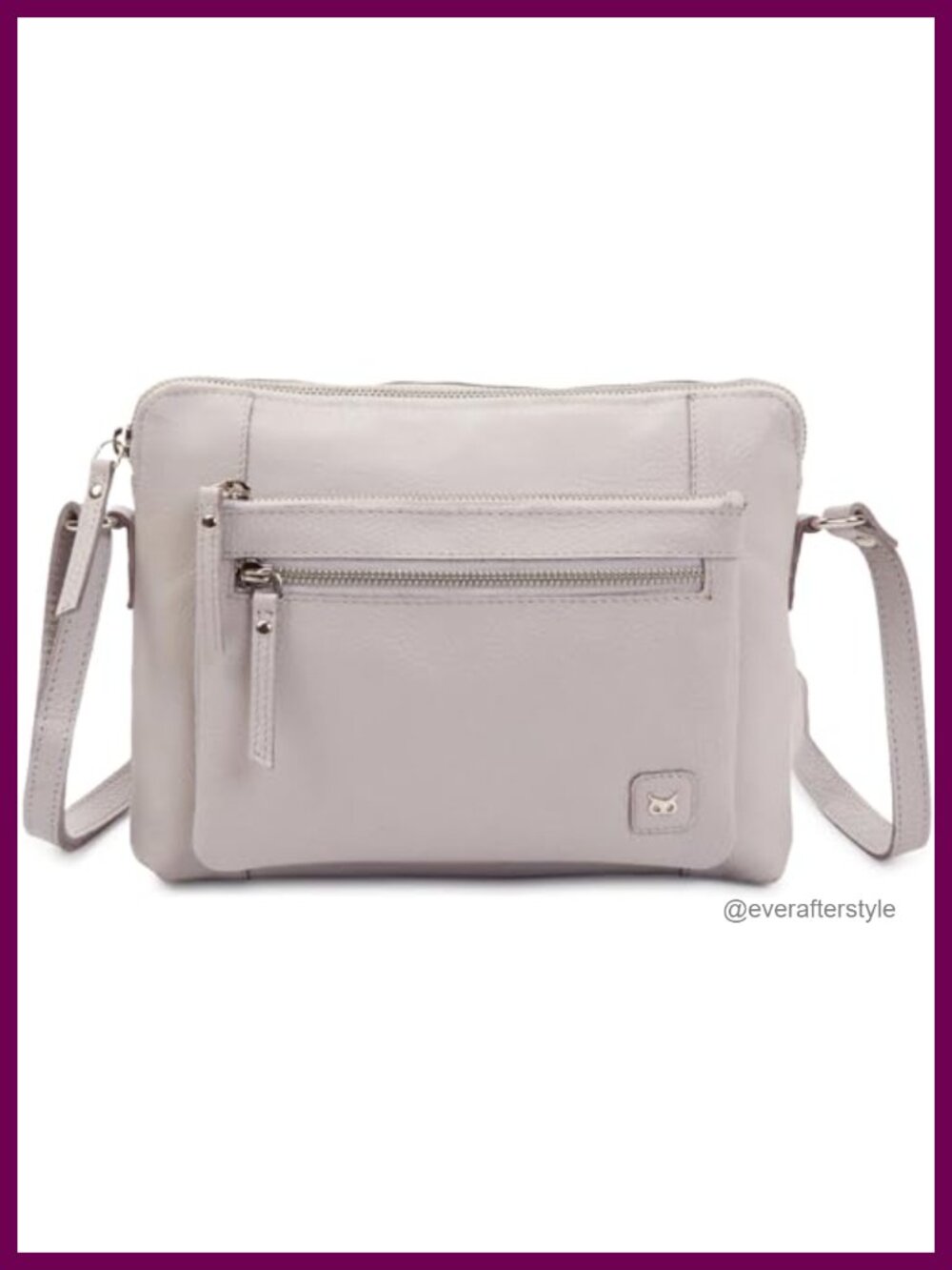 Genuine Leather Crossbody Bag Small Pebbled Sling Shoulder Purse Adjustable